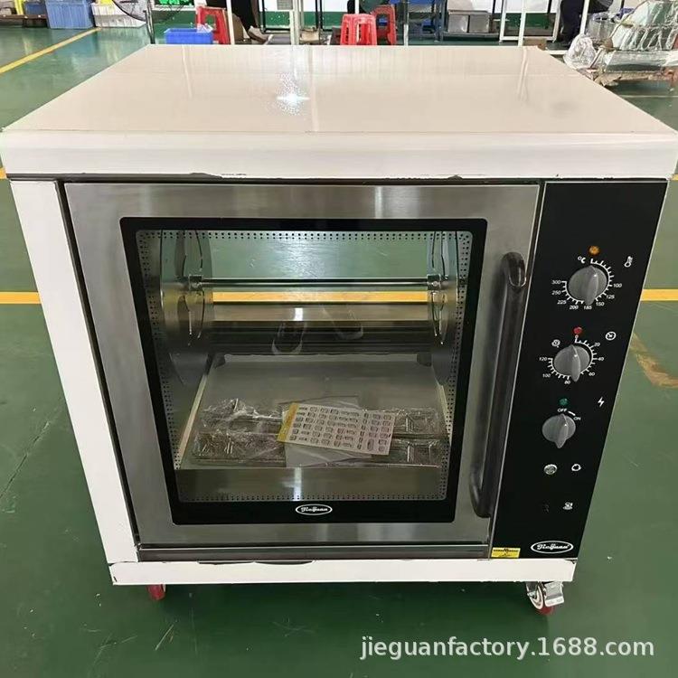 杰冠EB-201自动旋转电烤鸡炉大容量烤鸭炉烤箱商用24只电烤鸡设备