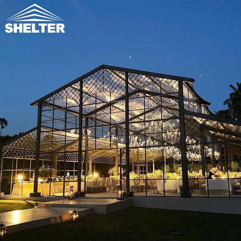 赛尔特篷房户外喜宴婚礼帐篷2024新款铁艺篷房酒席婚庆蓬房建筑