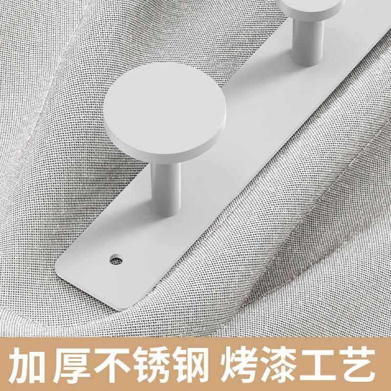 防盗门挂钩7cm厚门上卧门无后痕衣帽钩免打孔不锈钢衣服MJ-3234挂