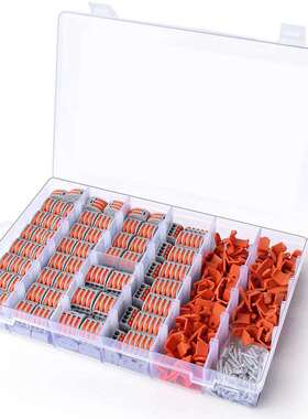 跨境265PCS盒装 PCT-212快速接线端子/按压连接器配扣子螺丝