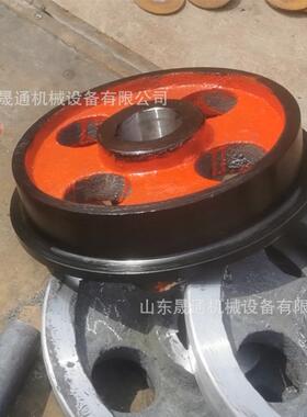 350mm矿车轮对 实空心防水开毕式矿用矿车轮 耐磨450矿车轮对