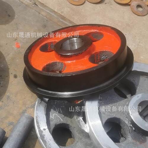 350mm矿车轮对实空心防水开毕式矿用矿车轮耐磨450矿车轮对