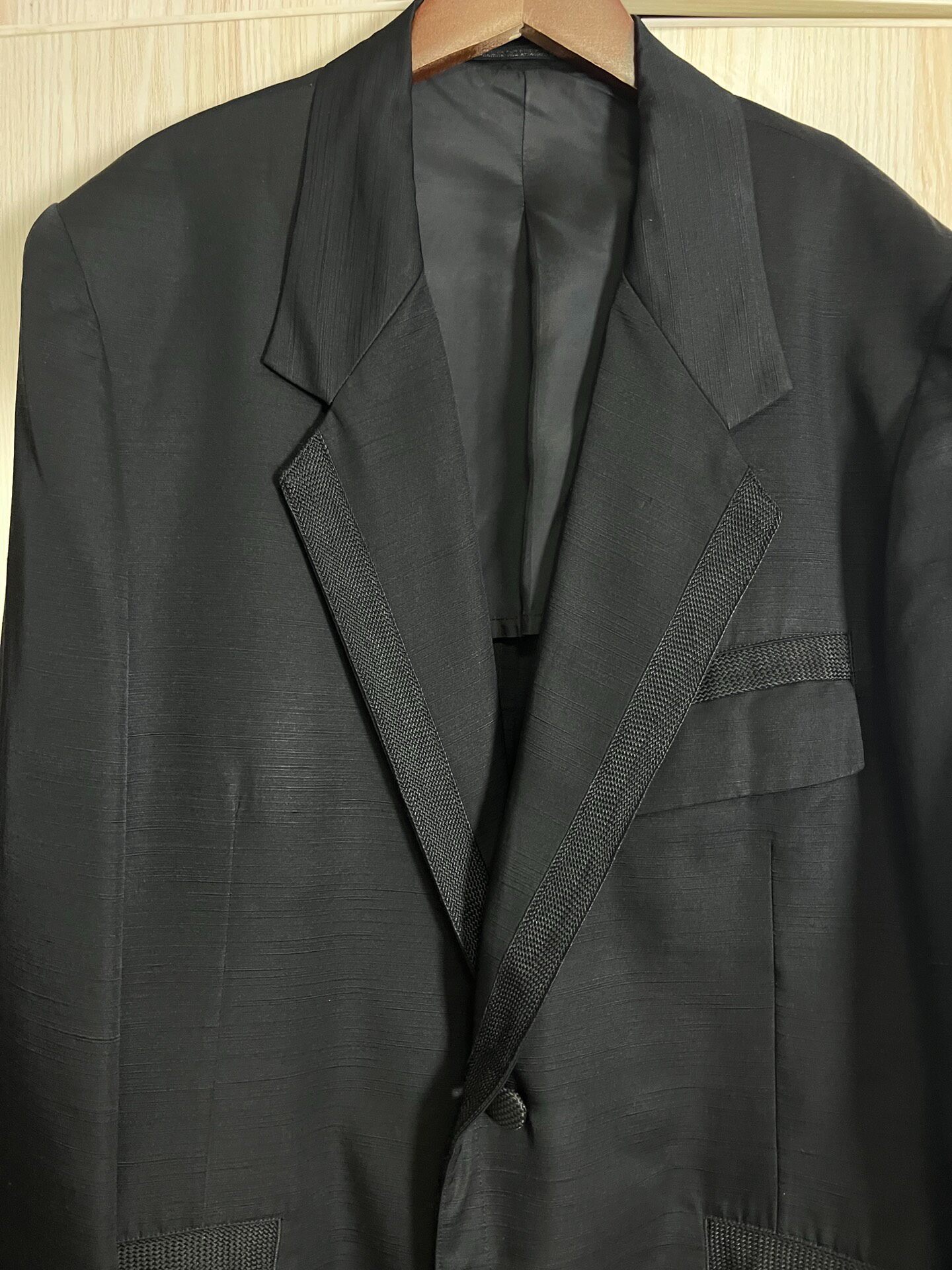 Yohji Yamamoto 03ss Rayon Monk Jacket — label