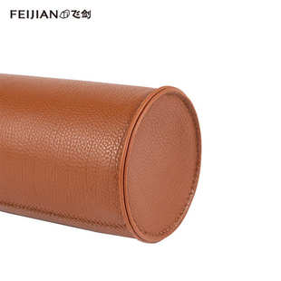 飞剑出品头层牛皮复古手提杯套直筒轻奢杯套高级简约杯套