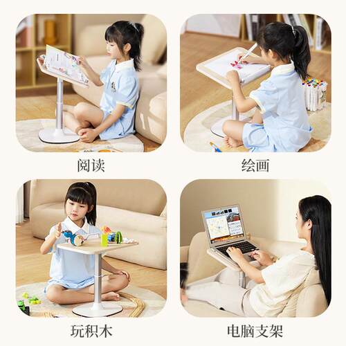 儿童书架阅读架看书支架绘本实木质看书神器绘本落地宝宝读书支架