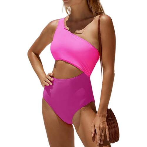 Swimwear single item bikini single shoulder flat chest