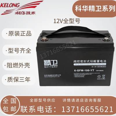 科华精卫蓄电池6-GFM-100-YT/12V100AH/12V65AH12V38AH/12V24AH