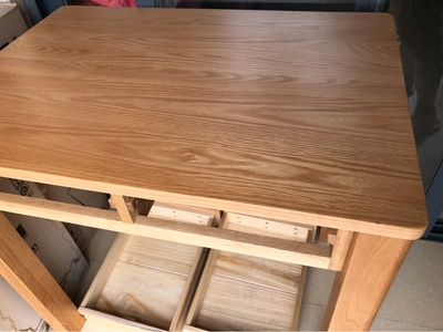 说说一起来谈谈源氏木语白橡木书桌怎么样，用的是不是真白橡木？