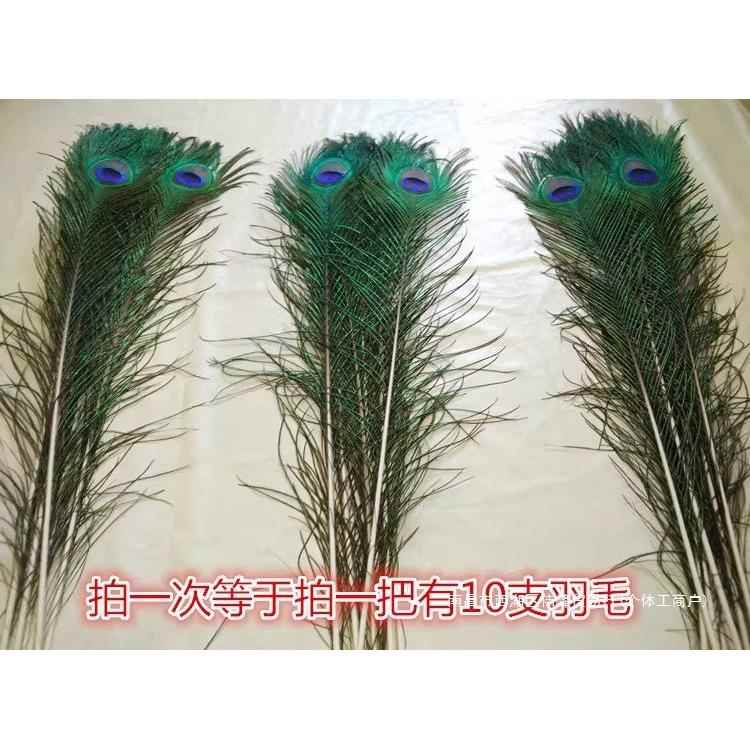 家居饰品摆件孔雀羽毛真孔雀毛花瓶装饰品孔雀翎尾婚庆羽毛