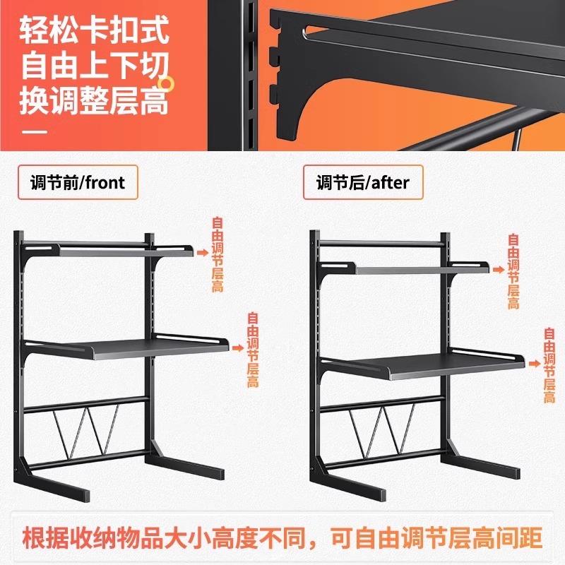 厨房架台面ins新款批发风多物一体0fe9置烤箱微波炉家用架子