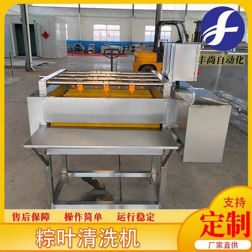 连续式粽叶清洗机不锈钢箬叶芭蕉叶清洗设备粽叶去杂清洗机器