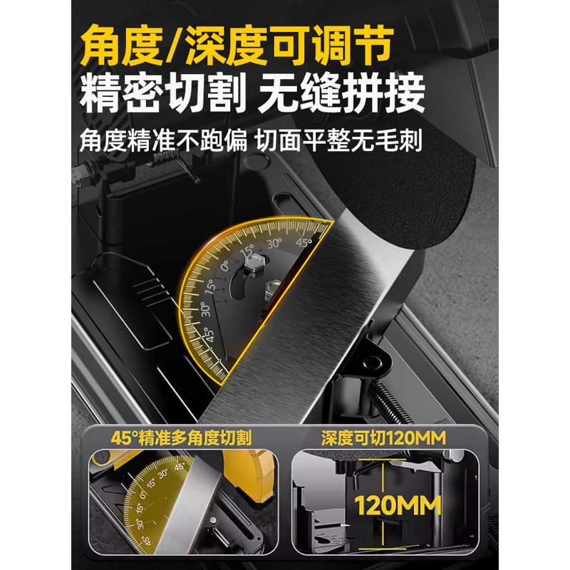 切割机家用大功率台式木材钢筋切割锯220v多功能电动355型钢材机