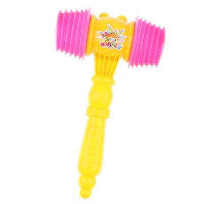 Large Plastic Squeaky Hammer with Whistle, Kids Sound Toy, B