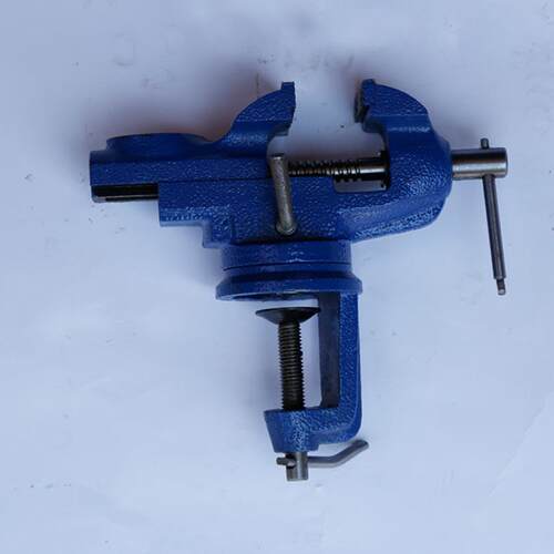 桌虎钳重型高精准机用德式台虎钳60度旋转铸铁十字简易平口钳