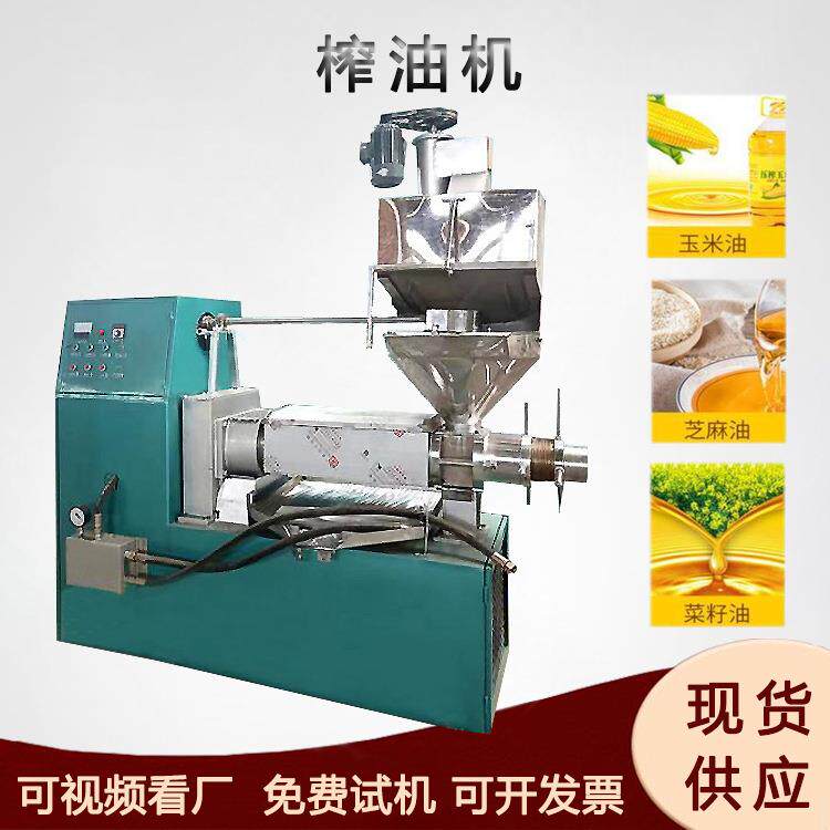 家用卧式螺旋式炸油机不锈钢油棕果压油机棉籽胡麻榨油机