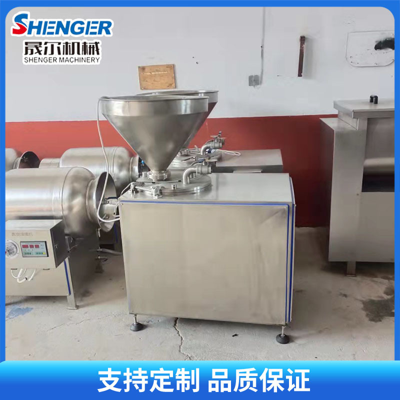 全自动单双路液压灌肠机商用火腿哈尔滨红肠成套加工设备现货销售