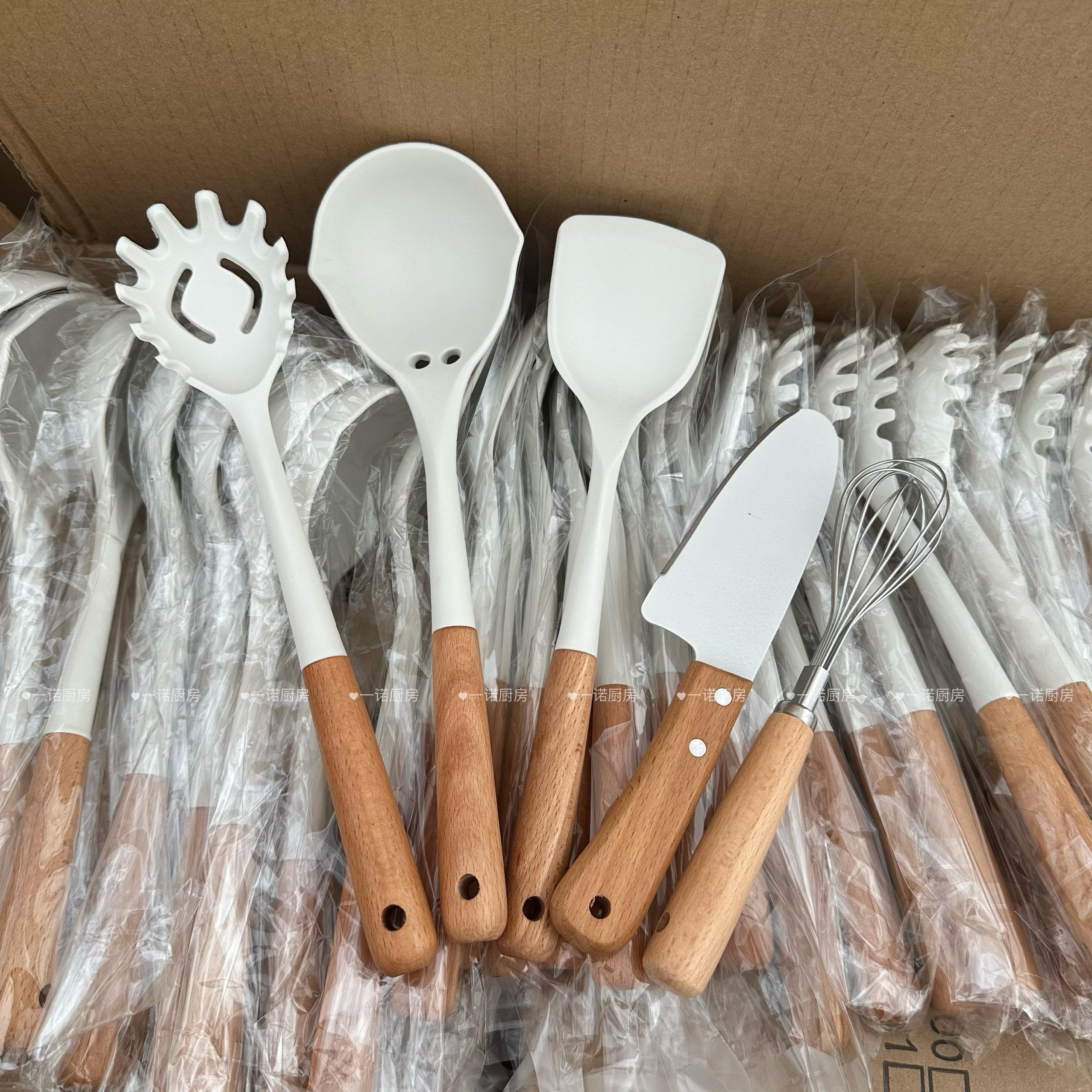 一诺厨房迷你硅胶厨具套装小锅专用小号炒菜铲子锅铲汤勺学生宿舍