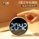 LED数字闹钟M16 静音走时工作日模式 三每学生闹钟时尚 圆形电池款