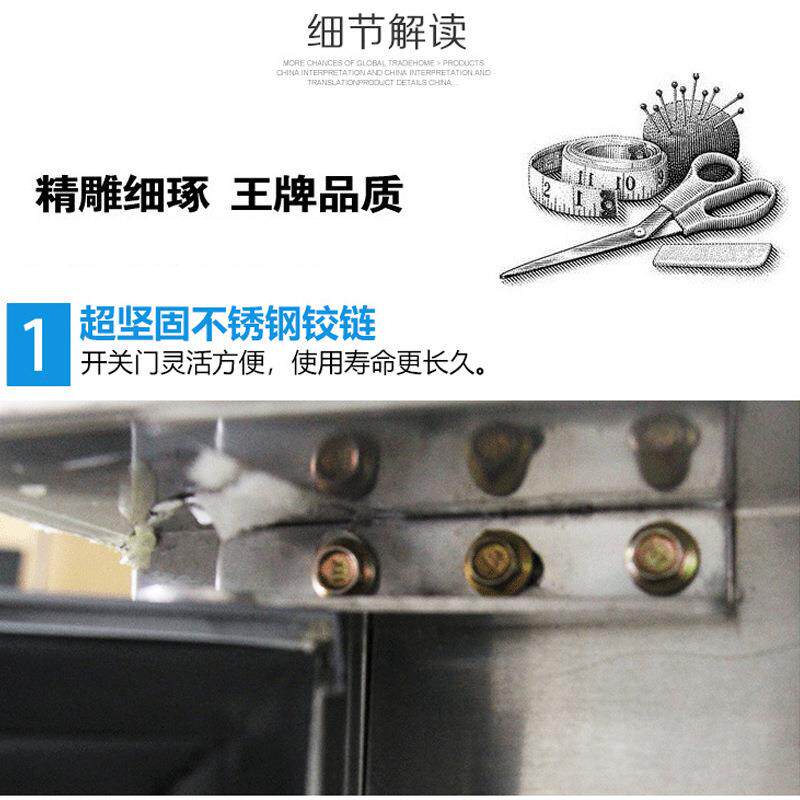 铭雪工作台冰箱保鲜冷藏柜冷柜保鲜柜不锈钢冷冻柜操作台商用冰柜