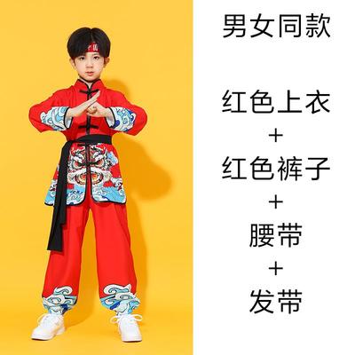 正品元儿童啦啦队旦服演出中国风中小学生运动会服服装打鼓儿童武