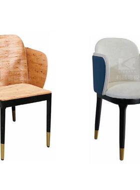 FC-0005 意式极简现代家用舒适北欧轻奢风餐椅弯曲胶合板弯板