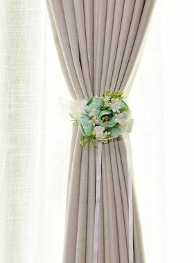 窗帘绑带花夹子配件绑绳欧式绑花扎带装饰窗帘扣蕾丝纱帘束带