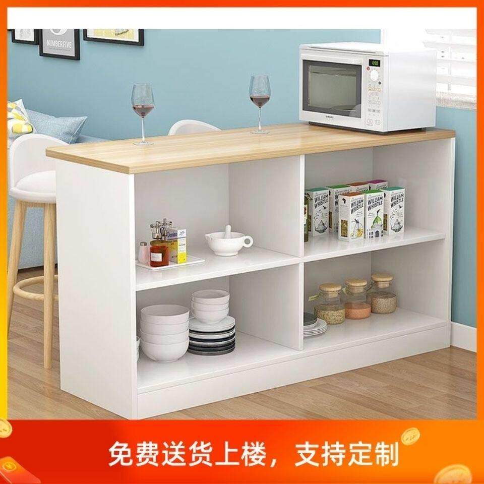 家用小户型吧台桌定制开 放式厨房客饭厅隔断小柜多功能餐柜双面