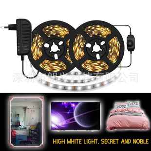 led灯带套装 2835单色调光UL灯条白色暖白不防水超高亮灯