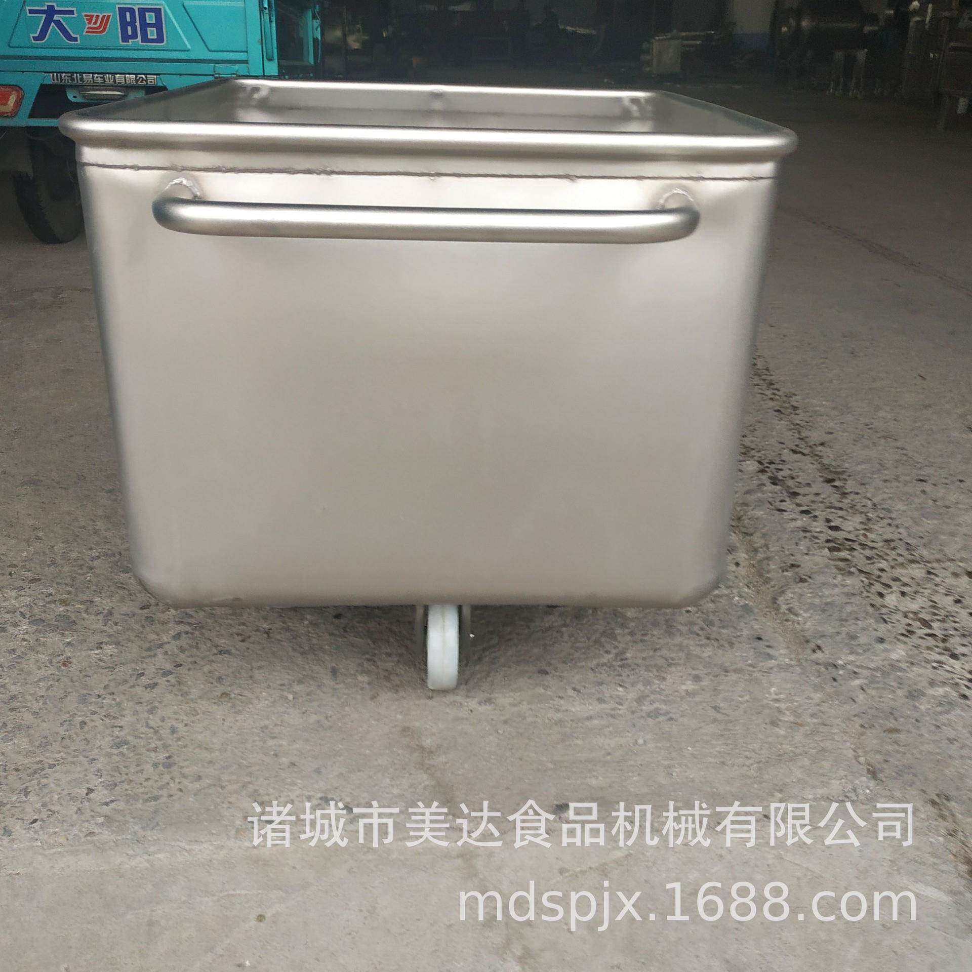 不锈钢辣白菜小料车腌制猪肉圆角料斗车食品运输小料车商用料车