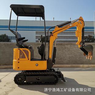 液压小挖机小空间工施单工小型型 缸迷你小挖掘机土744方施履带式