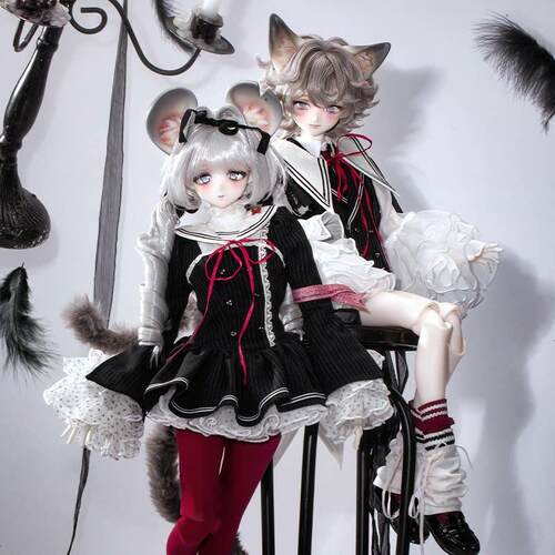 DollZone小凉&小森4分二次元BJD娃娃正比四分全套裸娃DZ官方
