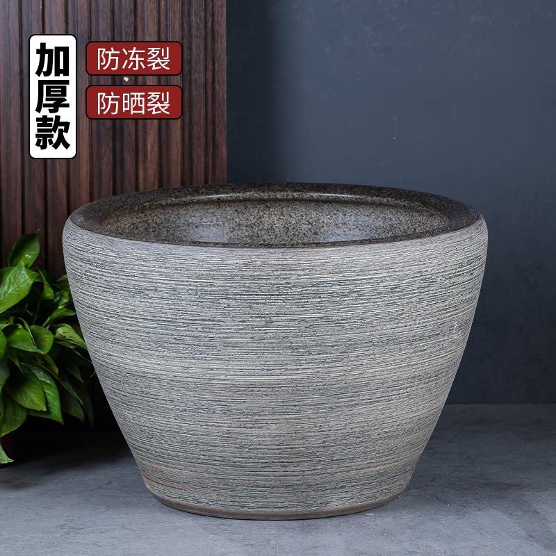 景德镇陶瓷金鱼缸养荷花睡莲盆乌龟锦鲤书画缸特大号老式水缸庭院