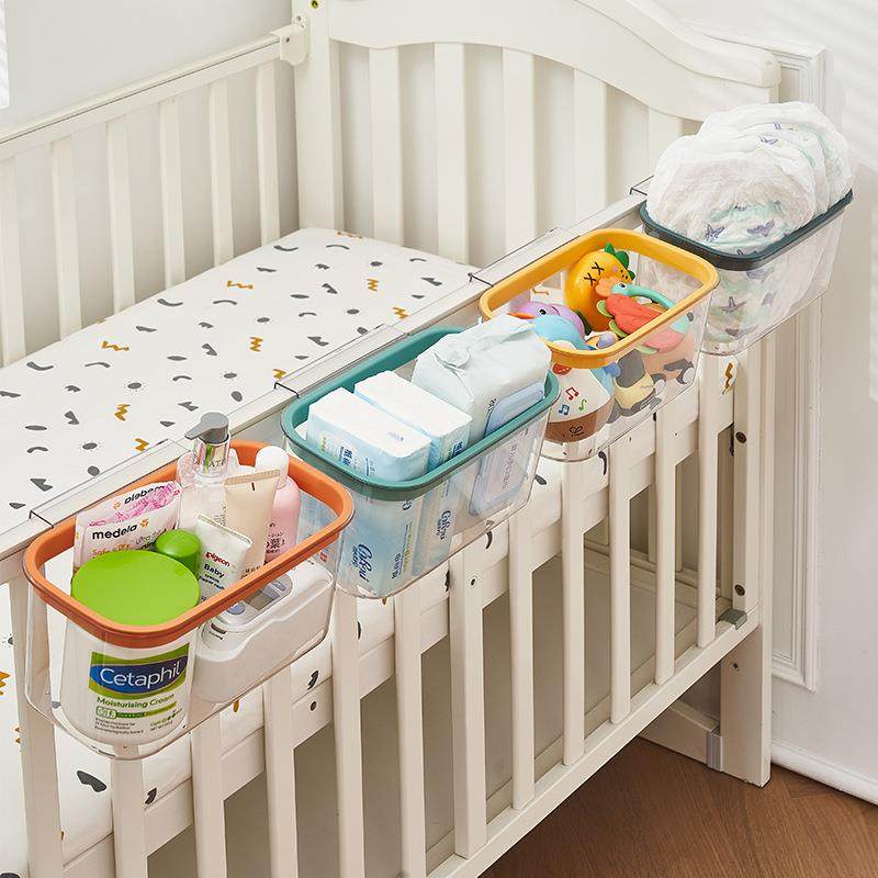 婴儿床边挂篮床挂儿童宝宝床头围栏尿不湿尿片收纳盒尿布袋挂袋筐,收纳整理,首饰盒,淘宝优惠券,粉丝福利购,淘宝优惠卷