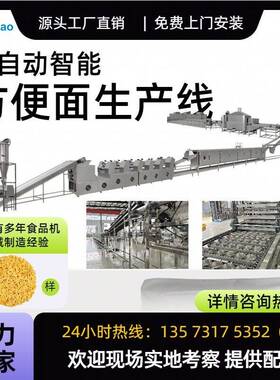 网红款泡面生产线厂家直销速食面食品油炸机设备大全烘干机设备