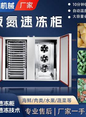 榴莲肉全自动液氮速冻柜海鲜海参冻包子水饺低温小型冷冻设备