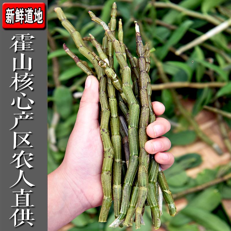 霍山铁皮石斛鲜条500g 安徽原产石斛 枫斗原料食用农产品