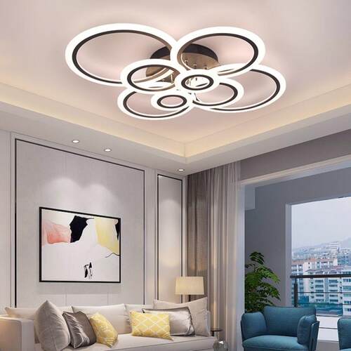 北欧后现代卧室吸顶灯餐厅灯个性立体客厅餐厅房间LED灯圆形灯具