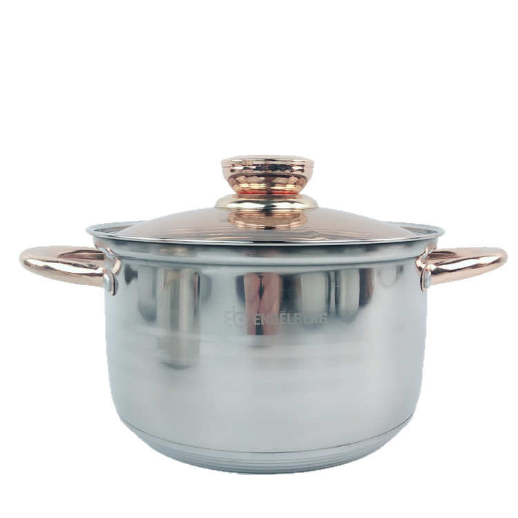 外贸不锈钢厨具不粘厨具锅具套装12件套Cooking pot六件套锅