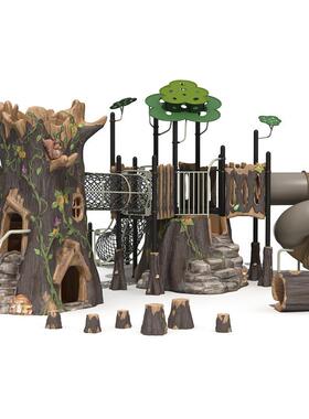 FY096-01儿童组合滑梯游乐园滑滑梯户外无动力游乐设备