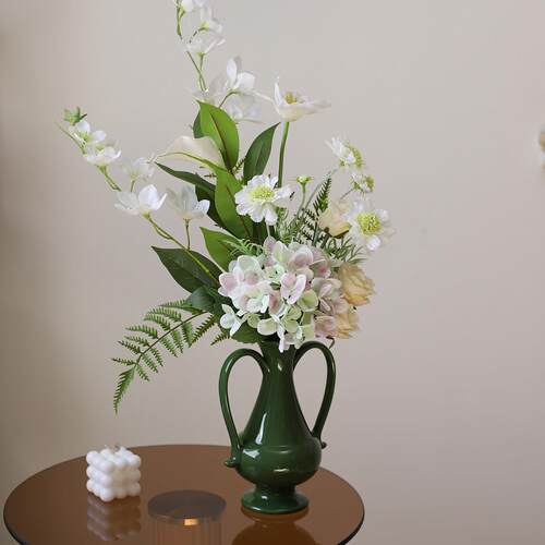 设计师手札花束彷真花绣球假花摆设客厅餐桌装饰品插花高级感摆件