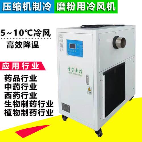 中成药磨粉冷风机QX-1AR工厂用商用220V电压冷风机青金制冷品牌