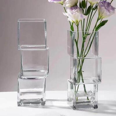 Nordic Home Decor Glass Vase Living Room Decoration Flower V