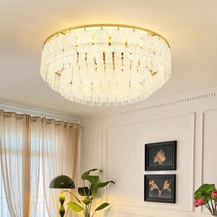 现代轻奢创意璃945华客厅吸顶灯简约风奢餐卧室玻别墅厅酒店水晶
