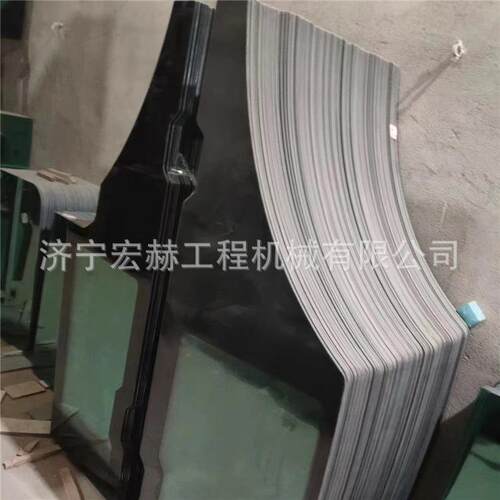 钩机钢化玻璃DX380-9 DX420-9夹胶 后档 右大臂 天窗全车配件