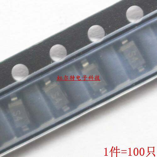 贴片二极体B5819W 1N5819W IN5819HW SL S4 SOD123 SD103AW肖特基