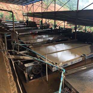 shaking table加厚型实心双波精砂选金矿摇床面88槽刻槽细砂