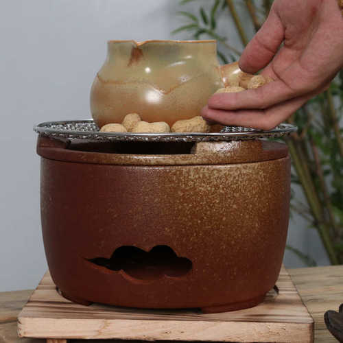 泥烧烤炉器具陶全套罐室内户外烤一体煮茶围炉茶罐炭炉茶炉配件煮