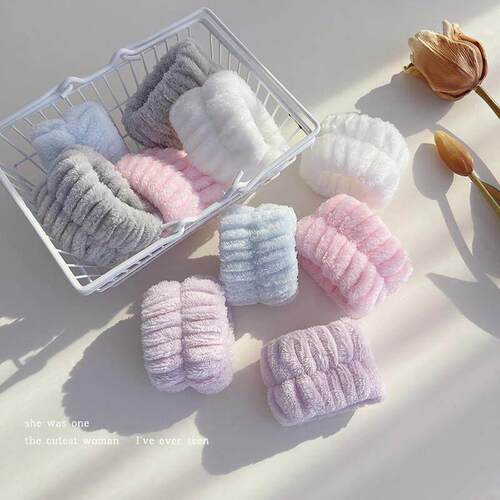 Face wash wrist strap Headband scrunchie女孩甜美时尚发带发圈