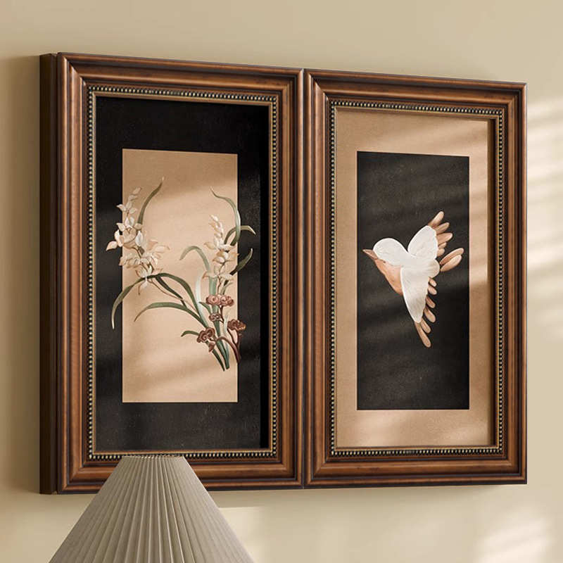 美式复古高级感入户电表箱装饰画开关配电箱餐厅遮挡2024新款挂画