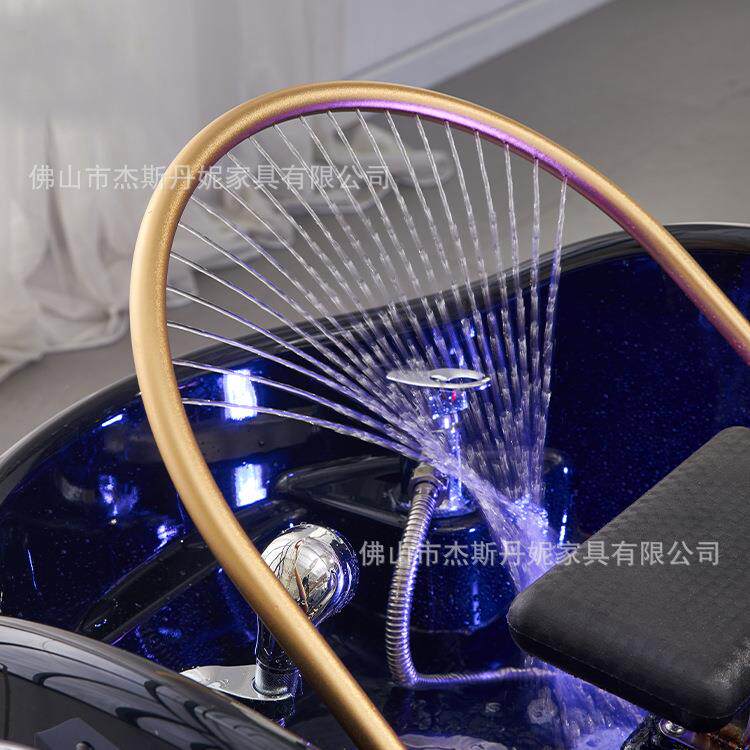贸电动按摩洗头床多功能平躺头疗床A02恒温熏水店循环外蒸套理发